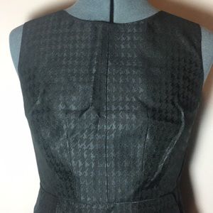 Banana Republic Navy/Black houndstooth dress
